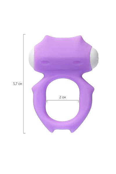 A-Toys by TOYFA Zort penis �zerindeki titre�im halkas�, silikon, mor, � 2 cm