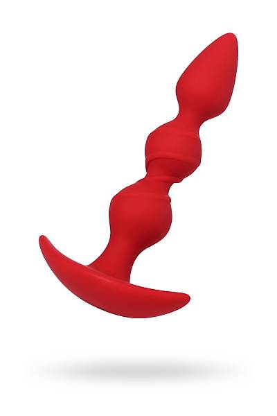 ToDo by Toyfa Trio anal k�l�f�, silikon, k�rm�z�, 16 cm, � 3,3 cm