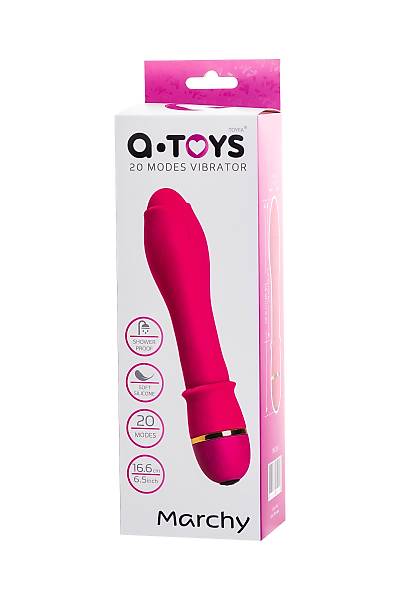A-Toys by TOYFA Marchy tarafndan gereki olmayan vibratr, silikon, pembe, 16,6 cm,  3