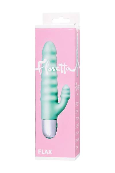 Flovetta by Toyfa Flax Klitoral stim�lasyonlu kabartma vibrat�r�, silikon, cam g�be�i, 17,5 cm