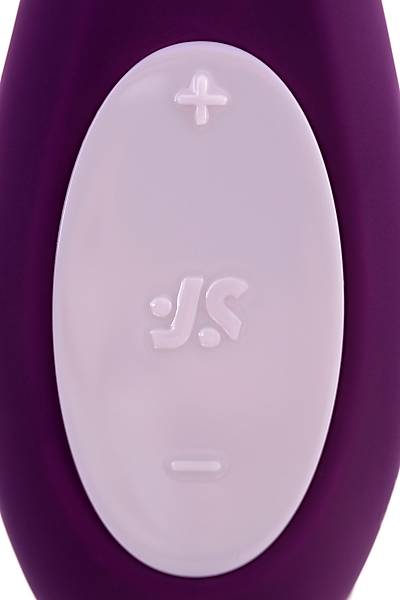 Satisfyer Double Joy Connect App Violet �iftler i�in �ok i�levli stim�lat�r, silikon, mor, 18 cm