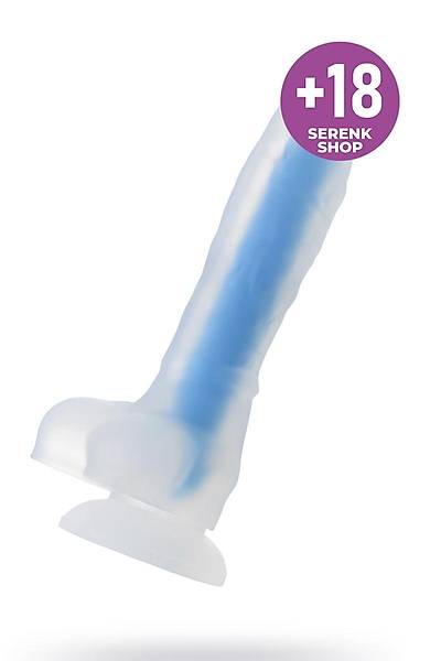 Beyond by Toyfa Yapay penis, karanl�kta parlayan, Bruce Glow, Silikon, Transparan, 22 cm