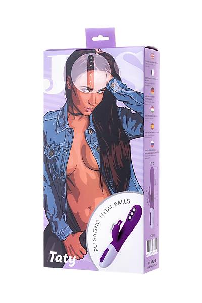 JOS TATY Titre�imli toplu Klitoral Uyar�c� vibrat�r, silikon, mor, 21,5 cm