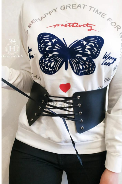 Kal�n Deri Bel Kemeri  AKSESUAR