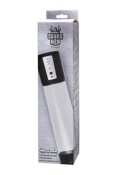 Sexus Men Expert Gunnar otomatik Penis Pompas, ABS plastik, Siyah, 28 cm