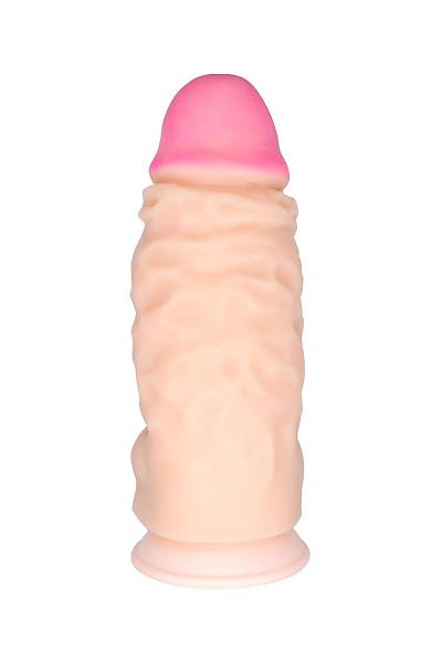 Lovetoy Dildo cyberskin - SUPERGIANT laminat vantuzlu, �ap 107 mm, toplam uzunluk 335 mm