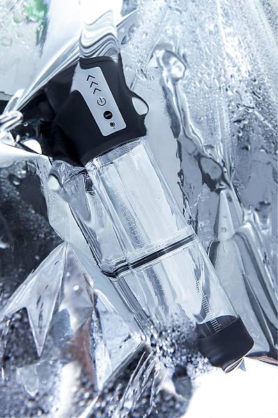 Sexus Men Expert Andreas otomatik penis Pompas, ABS plastik, Siyah, 28 cm