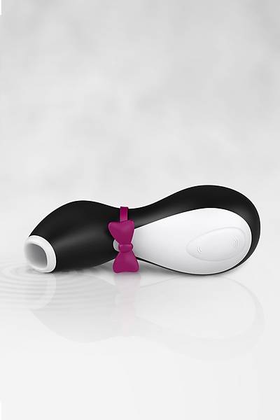 Satisfyer Penguin vakum dalgas� temass�z klitoris stim�lat�r�, silikon, siyah, 11,5 cm.