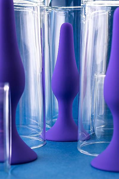 A-Toys by TOYFA anal klf, silikon, mor, 12,5 cm