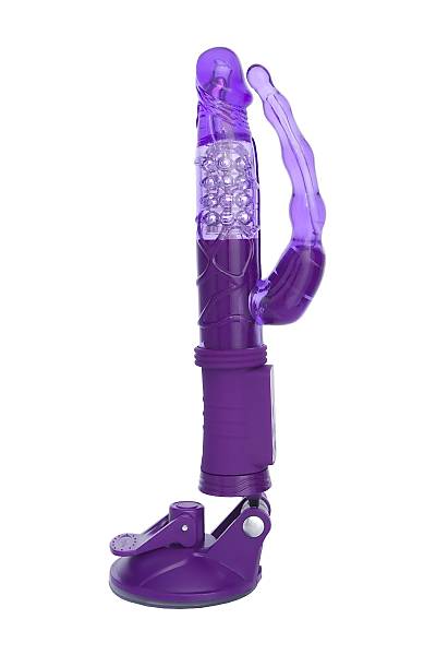 A-Toys by TOYFA  Anal-vajinal vibratr Vantuzlu A oyuncaklar, mor, 22 cm
