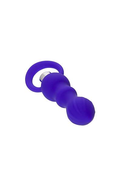 ToDo by Toyfa Curvy anal K�l�f, silikon, mor, 14 cm, � 3,2 cm