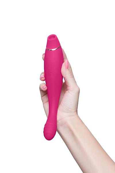JOS Danvi vakum dalgas� uyar�ml� vibrat�r, Silikon, Pembe, 21,5 cm