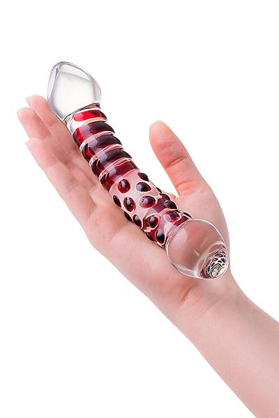 Sexus Glass �ift tarafl� yapay penis, cam, transparan, 21 cm