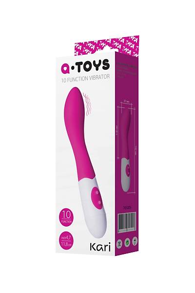 A-Toys by TOYFA Kari G noktas� stim�lat�r�, silikon, pembe, 19,2 cm