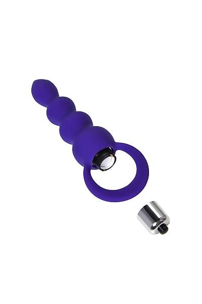 ToDo by Toyfa Twisty anal k�l�f, silikon, mor, 14 cm, � 3,2 cm