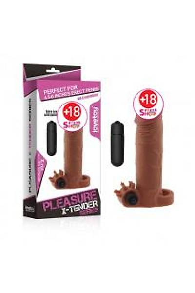 LOVETOY X-TENDER Realistik Titreimli Uzatmal Penis Klf