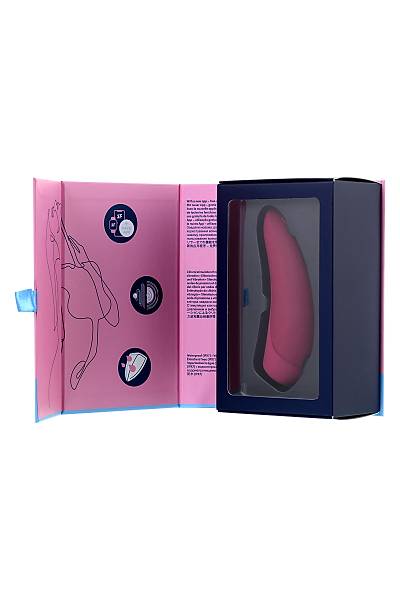 Satisfyer Curvy 1 Connect App vakum dalgas� temass�z klitoris stim�lat�r�, silikon, k�rm�z�, 14,3 cm