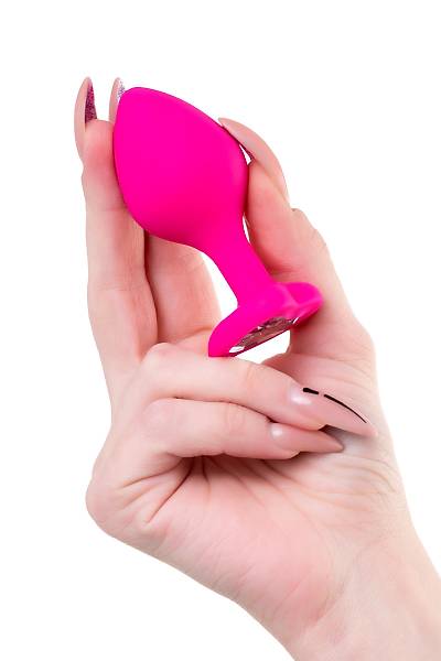 ToDo by Toyfa Diamond Heart anal k�l�f, silikon, pembe, 8 cm, � 3 cm