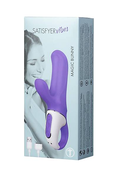 Satisfyer Magic Bunny Ger�ek�i olmayan  Vibrat�r�, Silikon, Mor, 17,7 cm