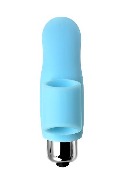 JOS DANKO'NUN G noktas iin parmak vibratr, silikon, mavi, 9,5 cm