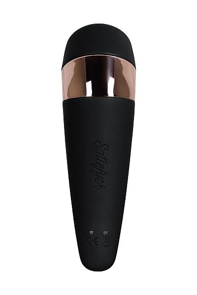Satisfyer PRO 3 Vakum Dalgas� Temass�z Klitoral Stim�lat�r  Titre�im, Silikon, Siyah, 14 cm.