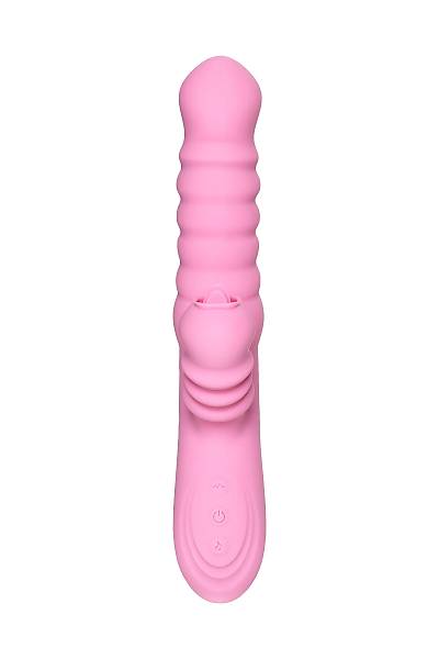 JOS Lixy Vibrat�r, Yukar� ve A�a�� Fonksiyonlu, Silikon, Pembe, 23 cm