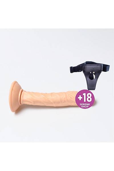 Kemerli Belden Balamal Vantuzlu Penis Testissiz 21cm