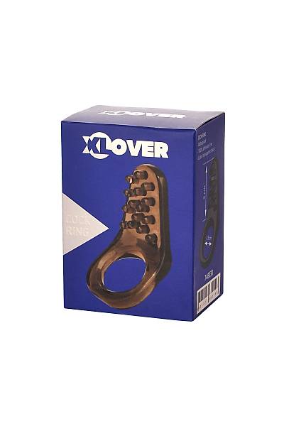 Toyfa XLover Penis Montaj Halkas, Termoplastik Elastomer (TPE), siyah, 4 cm