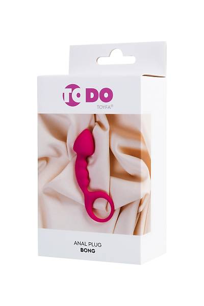 ToDo by Toyfa Bong anal k�l�f, silikon, pembe, 12,5 cm, � 2,5 cm