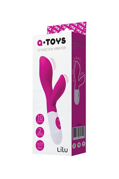 A-Toys by TOYFA Lilu Klitoral uyar�c� vibrat�r, silikon, pembe, 20 cm