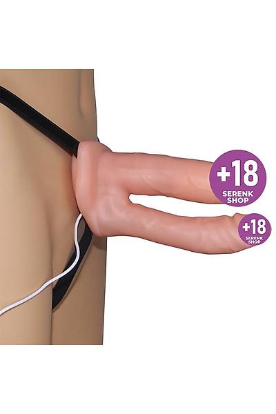 Vibrating Unisex Hollow Strap On