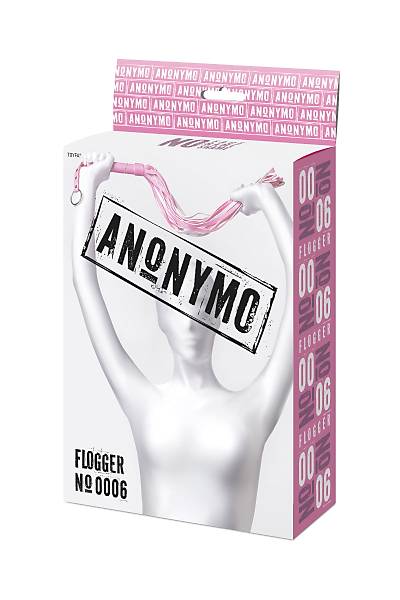 Anonymo Flogger  #0006, PU deri, pembe, 64 cm