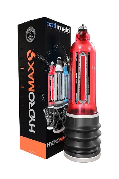 Bathmate HYDROMAX9 hidrolik pompa, ABS plastik, k�rm�z�, 32,5 cm (Hydromax X40 analog)
