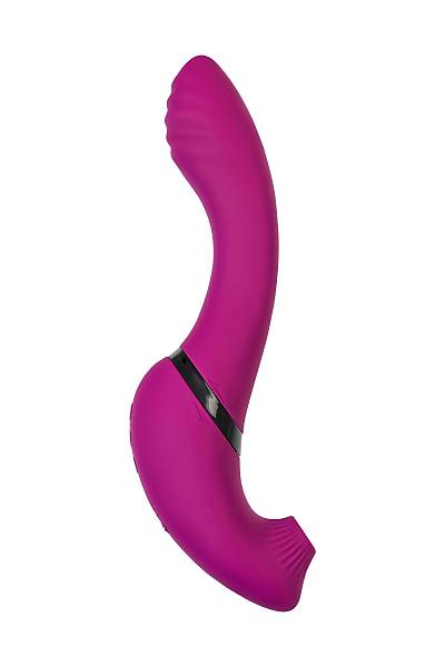 JOS Vakum uyarml dner vibratr Spinser, silikon, mor, 23 cm