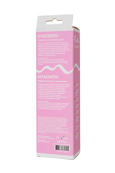 Flovetta by Toyfa HYACNTH Vibratr, Silikon, Mor, 21,5 cm