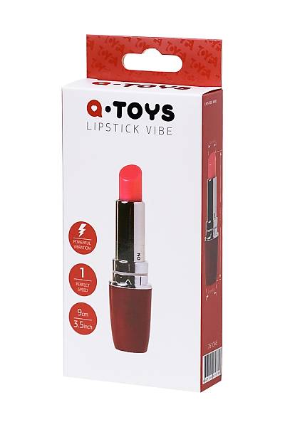 A-Toys by TOYFA Ruj Mini Vibratr, ABS Plastik, Krmz, 9 cm