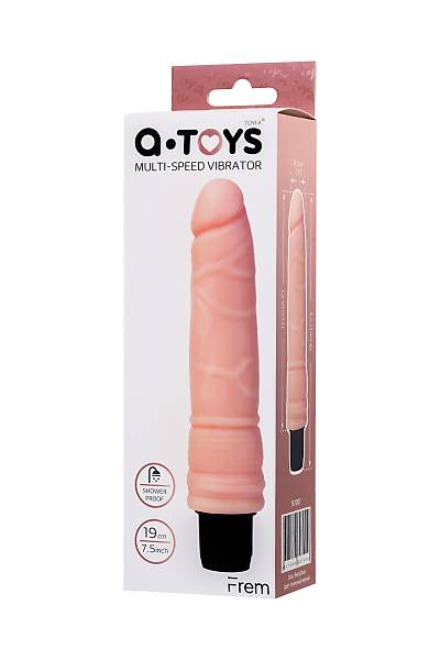 A-Toys by TOYFA Frem taraf�ndan ger�ek�i vibrat�r, TPE Malzeme 19 cm