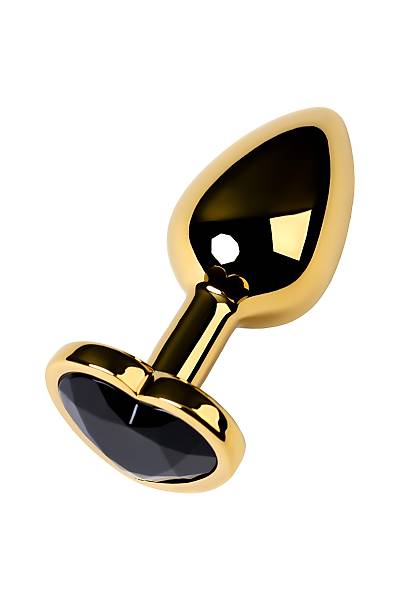 Metal by TOYFA anal k�l�f, Metal, alt�n, siyah kristalli, 7 cm, � 2,7 cm, 50 g
