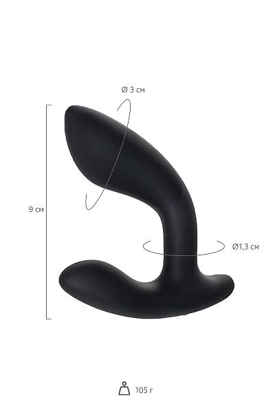 Mystim Flexing Flavio elektrik stim�lat�r�, Silikon, siyah, 9 cm