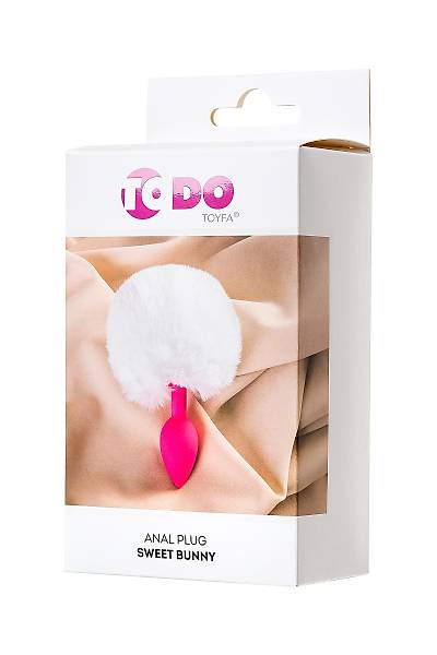 ToDo by Toyfa Sweet bunny kuyruklu anal k�l�f, silikon, pembe, 13 cm, � 2,8 cm, 43 g