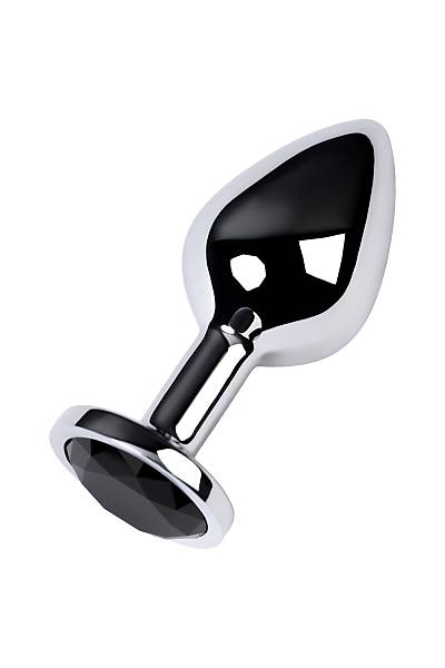 Metal by TOYFA anal k�l�f, Metal, g�m��, siyah kristalli, 8 cm, � 3,4 cm, 85 g