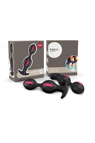 Fun Factory B BALLS anal stim�lat�r�, silikon, siyah, 13 cm