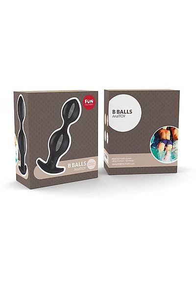 Fun Factory B BALLS anal stim�lat�r�, silikon, siyah, 13 cm