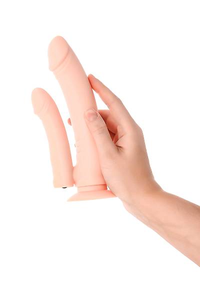 Ger�ek�i TOYFA A-Toys Twint yapay penis, silikon, ��plak, 19,5 cm