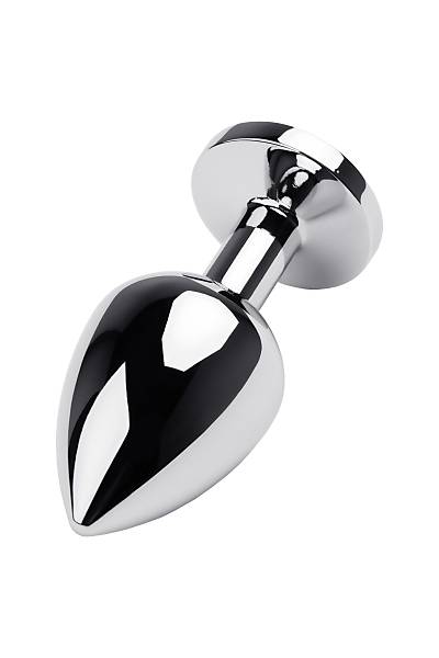 Metal by TOYFA anal k�l�f, Metal, g�m��, k�rm�z� kristalli, 8 cm, � 3,4 cm, 85 g