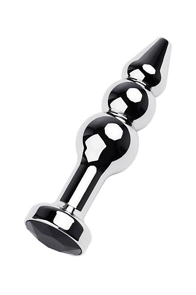 Metal by TOYFA anal k�l�f, Metal, g�m��, siyah kristalli, 11 cm, � 3 cm, 95 g