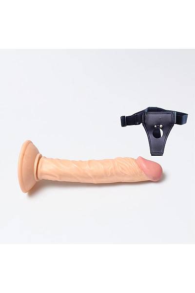 Kemerli Belden Balamal Vantuzlu Penis Testissiz 21cm