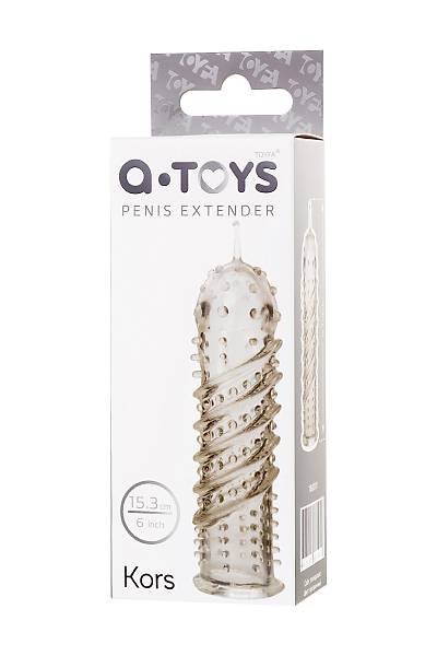 A-Toys by TOYFA  penis eki, TPR, transparan, 15,3 cm