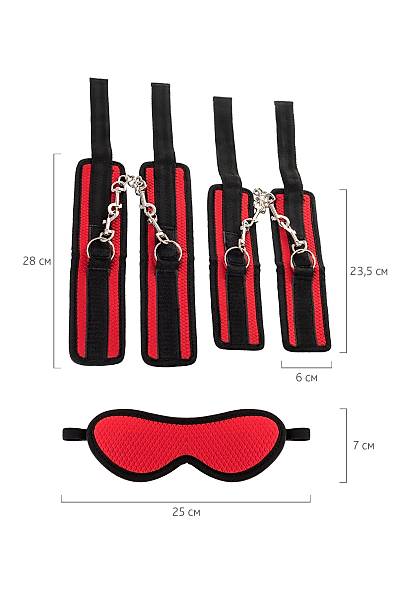 Anonymo Bandaj Seti #0705, polyester, k�rm�z�