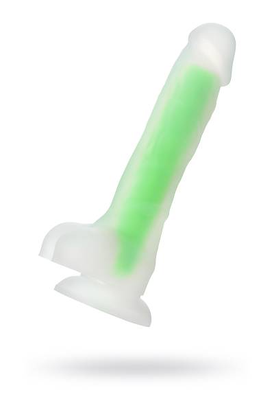 Beyond by Toyfa Yapay penis, karanlkta parlayan, Wade Glow, Silikon, Transparan, 20 cm